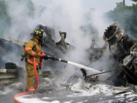 07-04-06 - Ridgefield Park Tractor Trailer Accident - Route 80 East ramp to Route 95 South